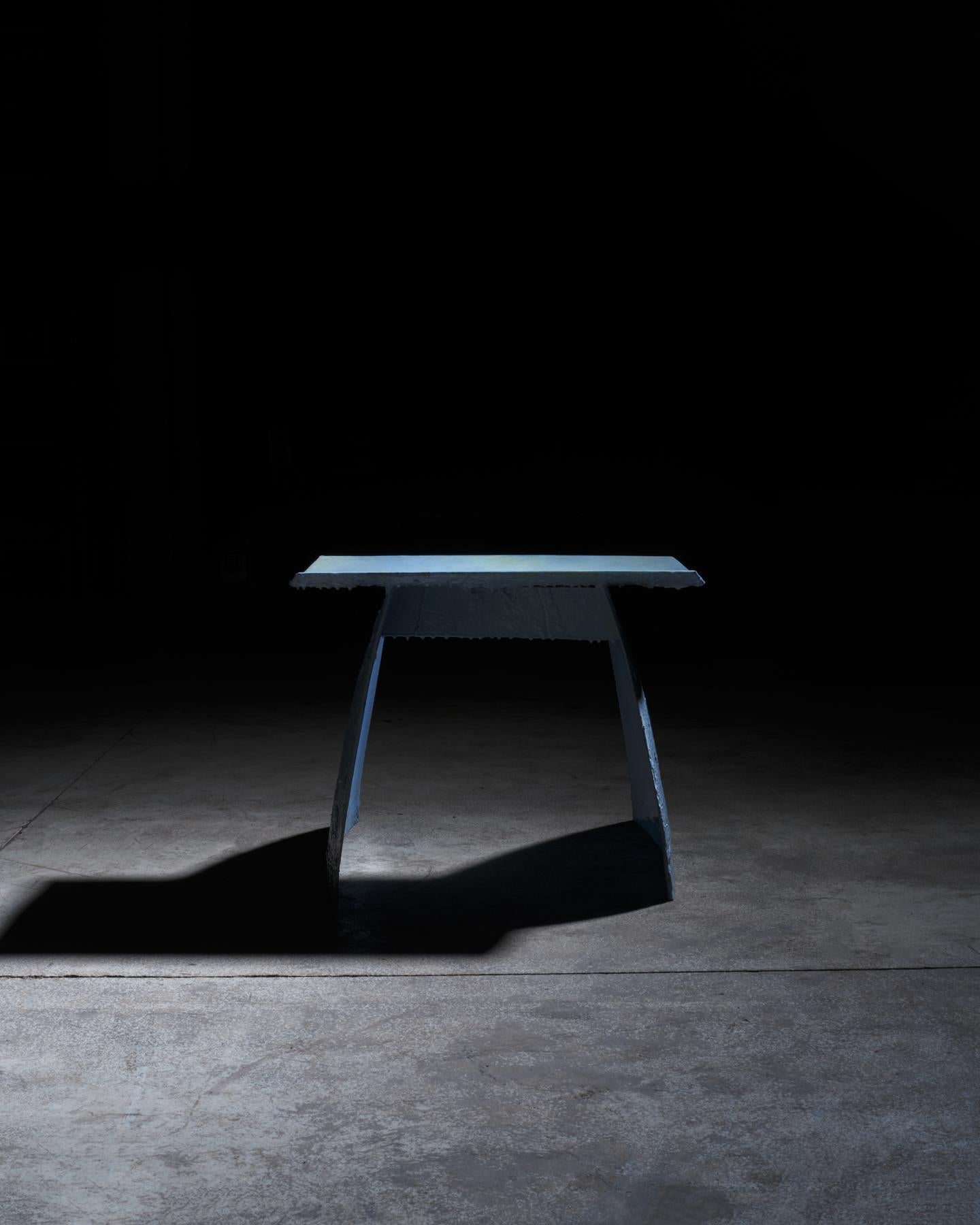 Taburete amanecer de porcelana contemporáneo único en su género Hecho a mano en venta