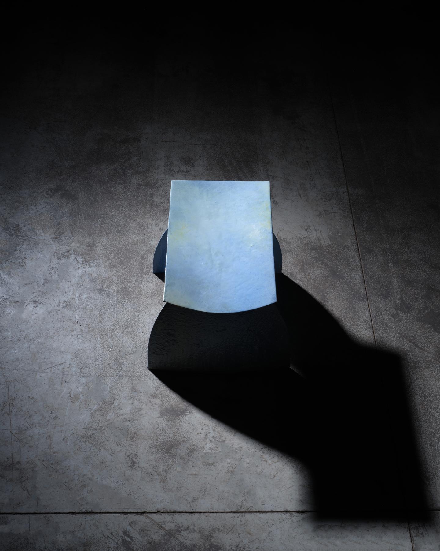 Taburete amanecer de porcelana contemporáneo único en su género Acero en venta