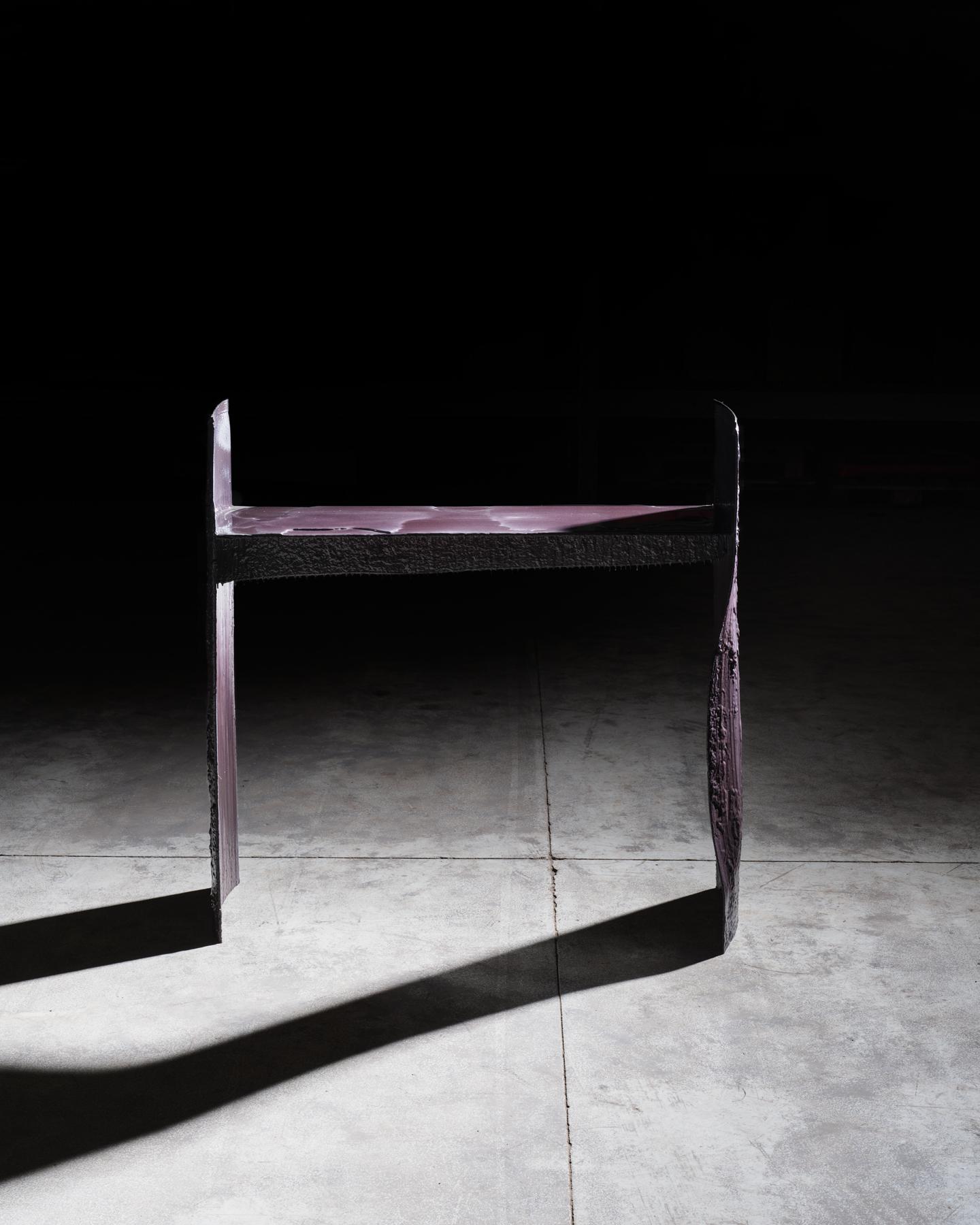 Contemporary one of a kind Ash Violet Console For Sale 1