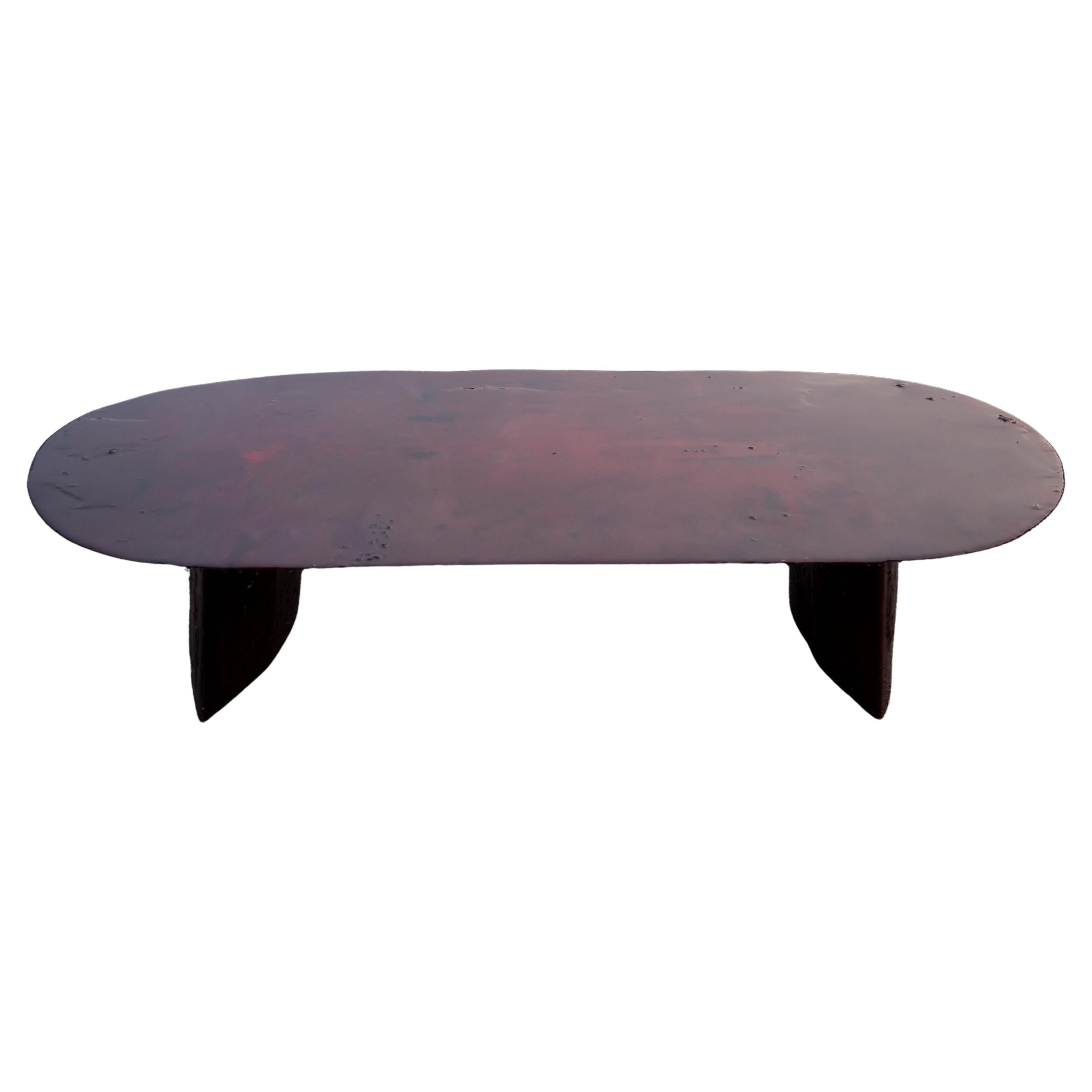 Table basse contemporaine unique Maroon Terra