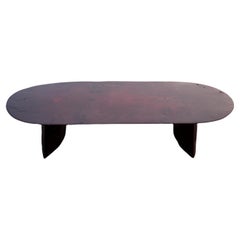 Table basse contemporaine unique Maroon Terra