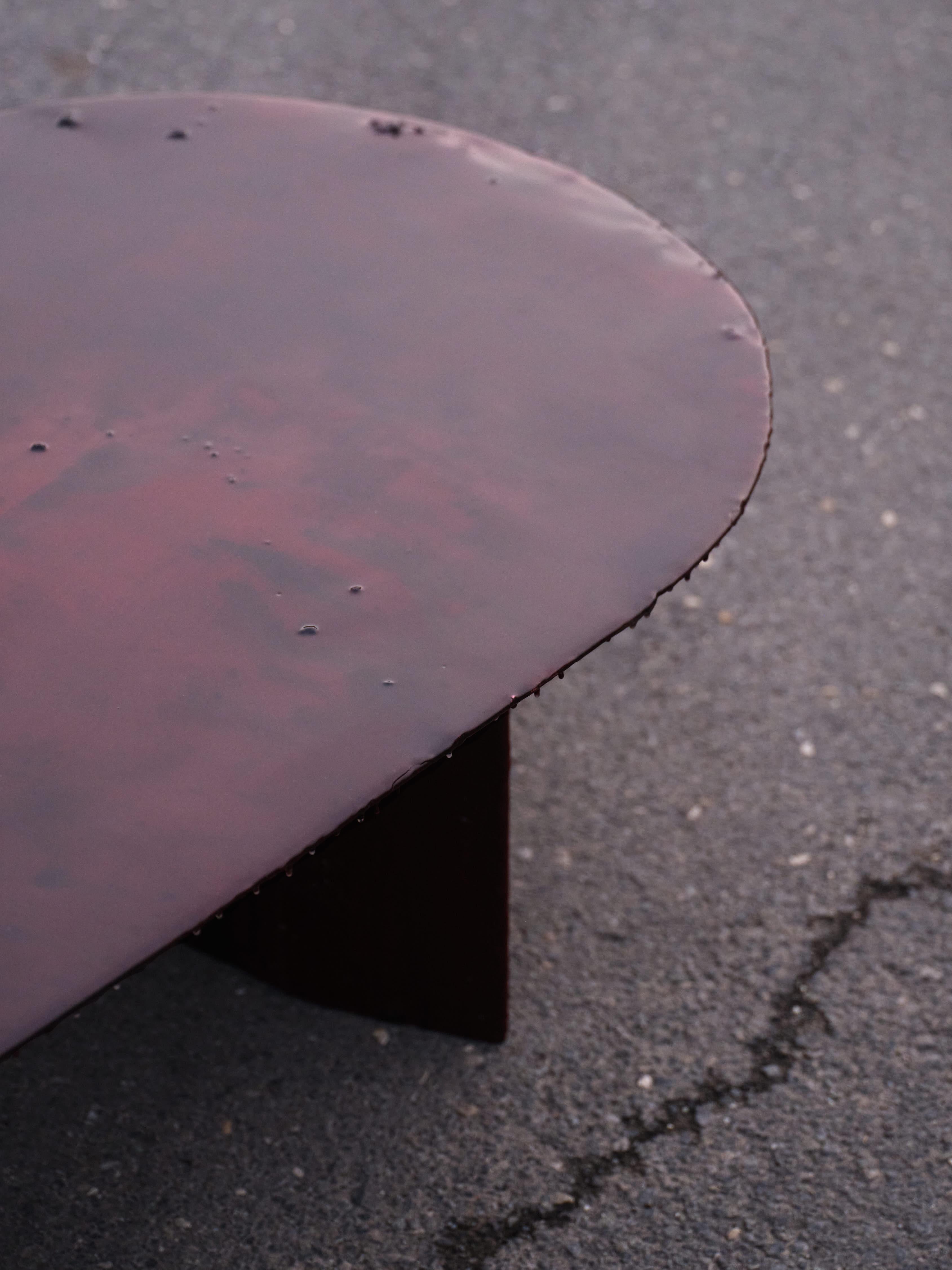 Table basse contemporaine unique Maroon Terra en vente 1