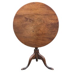 18th Century George III Period Mahogany Tilt-top Tripod Table