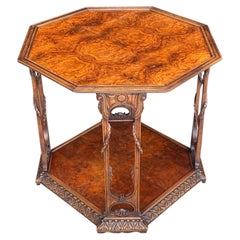 20th Century French Burr Walnut Occasional Table