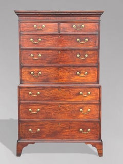 18th Century George III Period Mahogany Tallboy