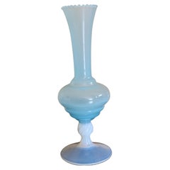 Antique Torquoise Mid-20th Opaline Vase