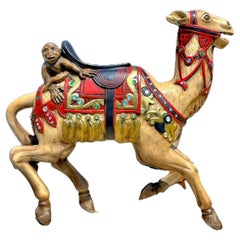 Carved Wooden Juvenile Carousel Camel