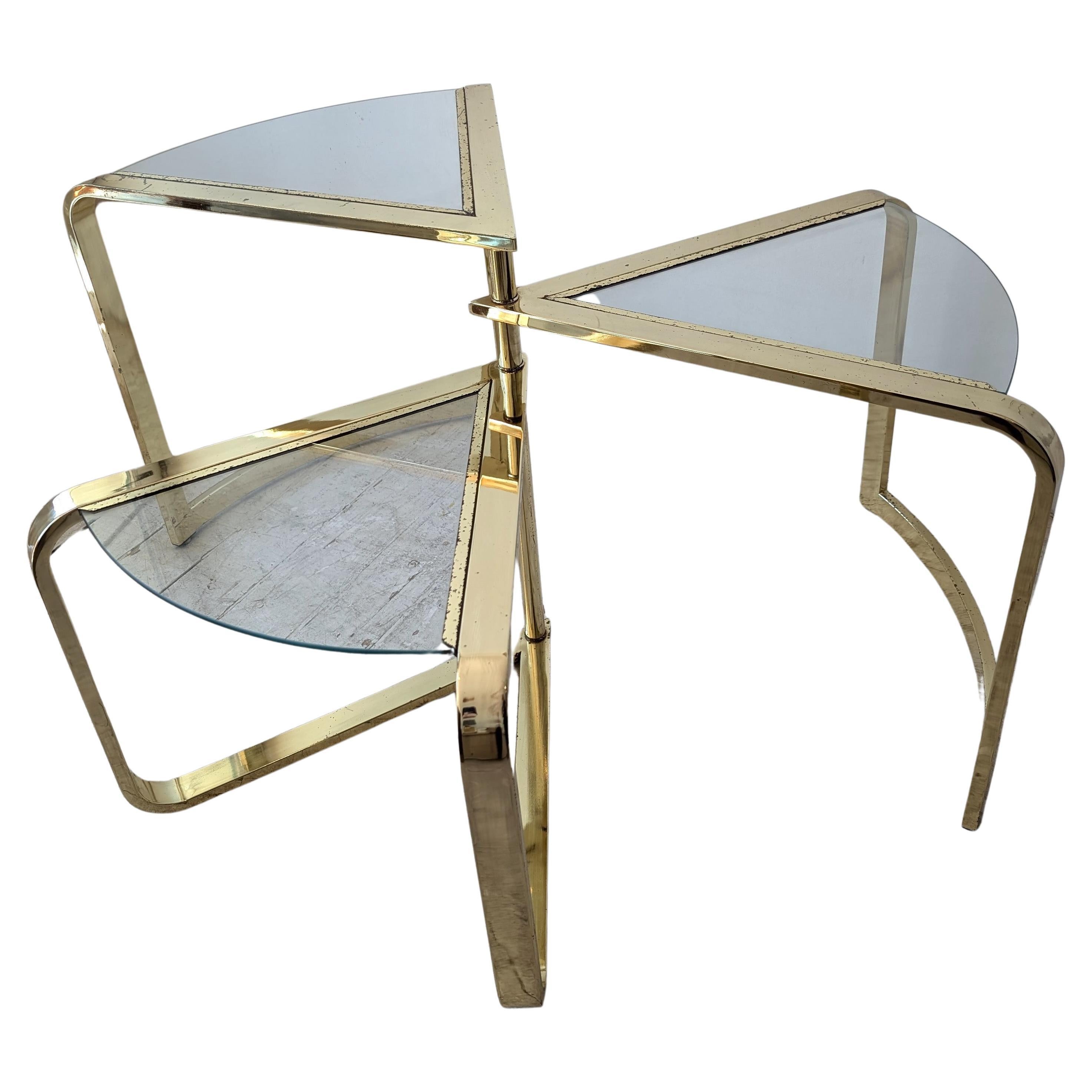 Ausziehbarer dreistufiger Couchtisch des Design Institute of America 'Dia', 1980