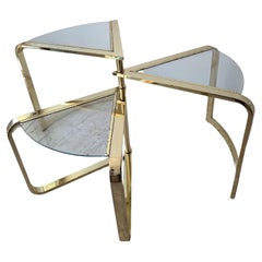 Expanding Three Tier Coffee Table by Design Institute of America 'Dia', 1980