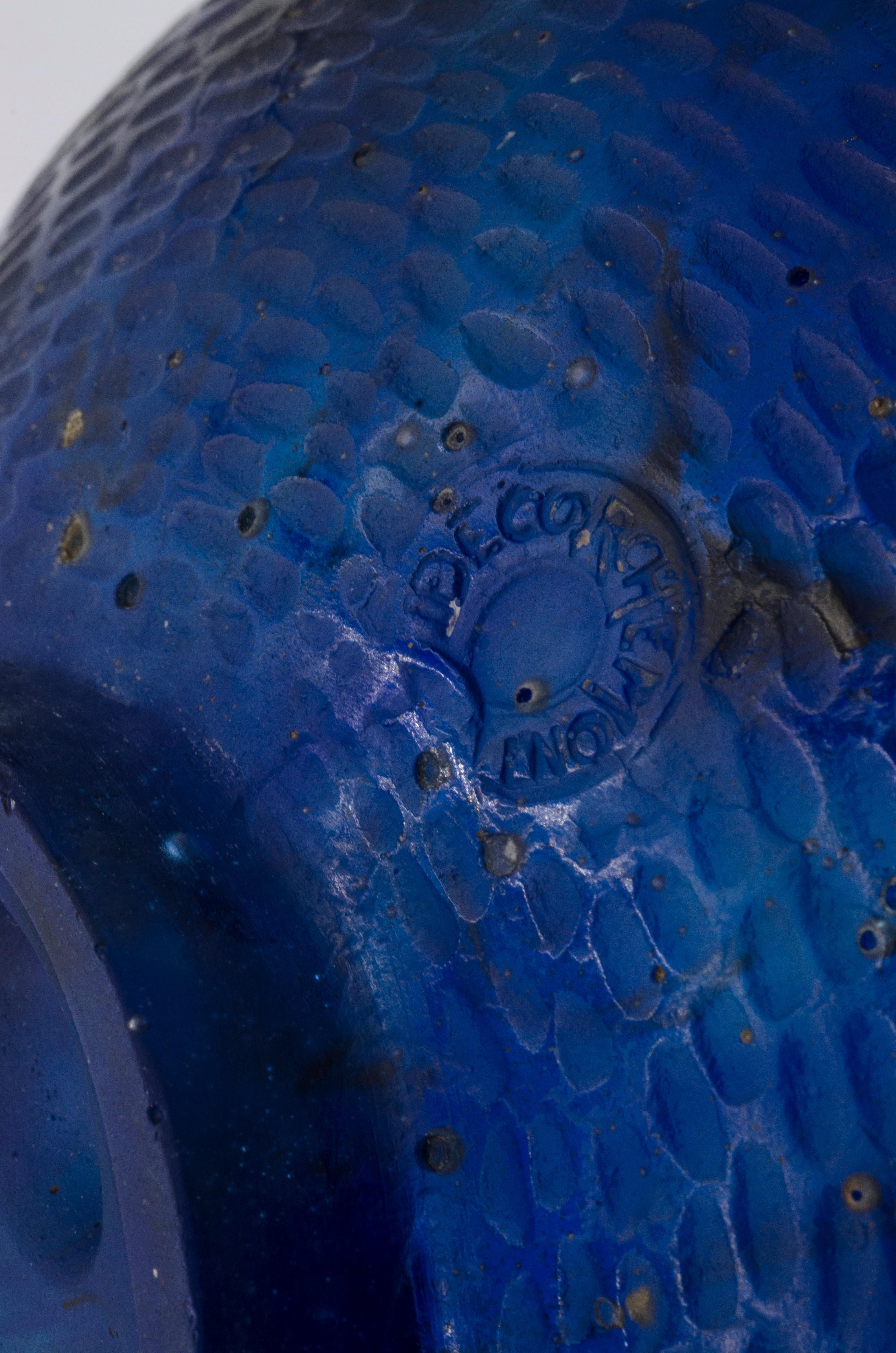 Art déco Coupe en verre bleuté de François Emile Décorchemont en vente