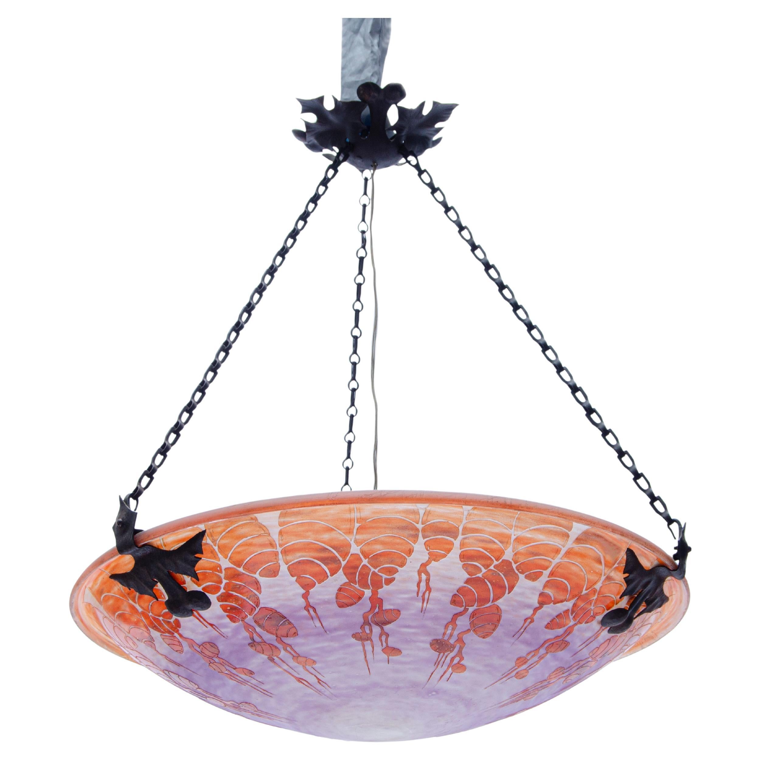 "Cedres" Hanging lihght by Le Verre Français