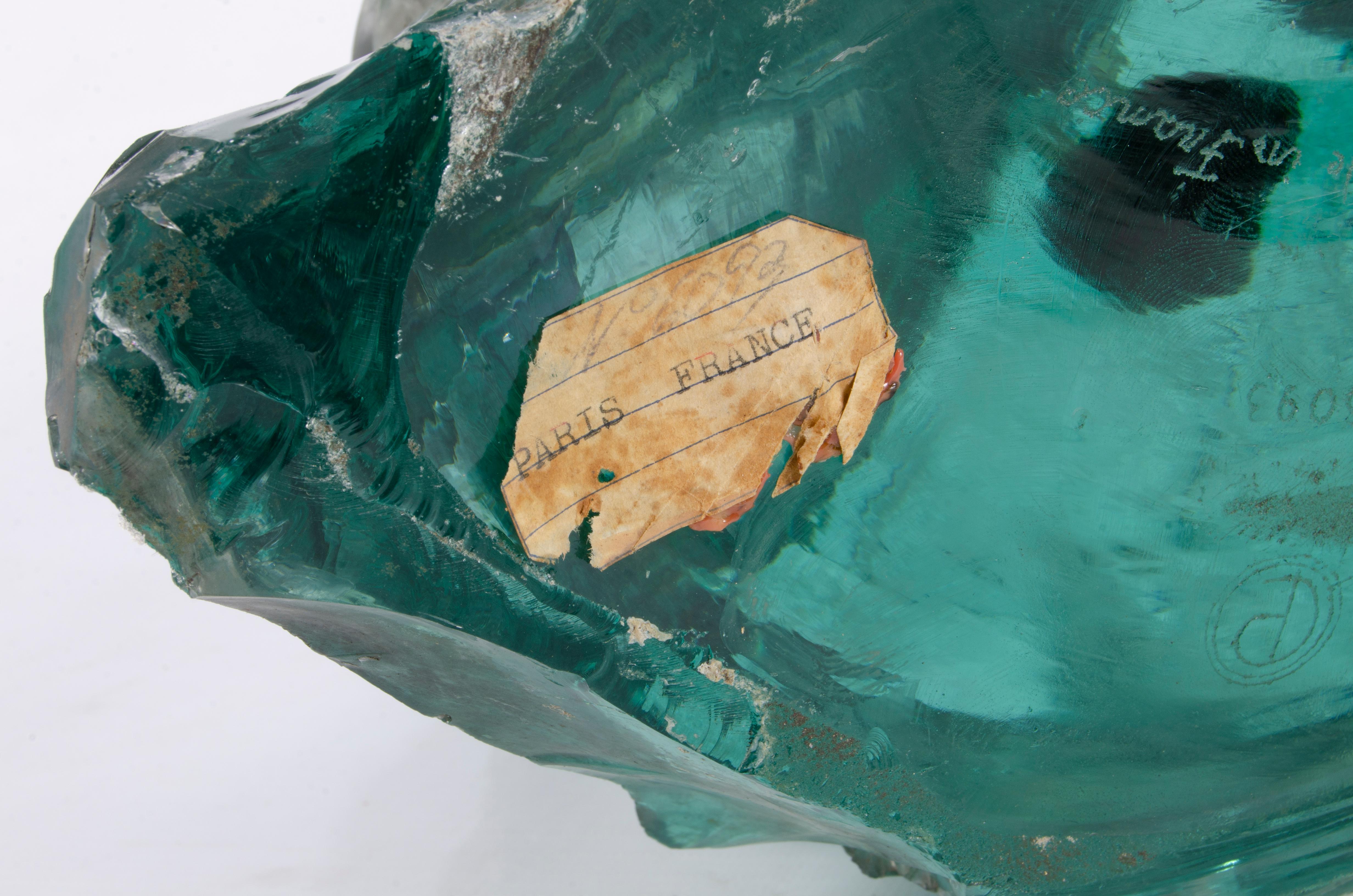 Quartz Green quartz lamp by Jean-Michel Frank For Sale