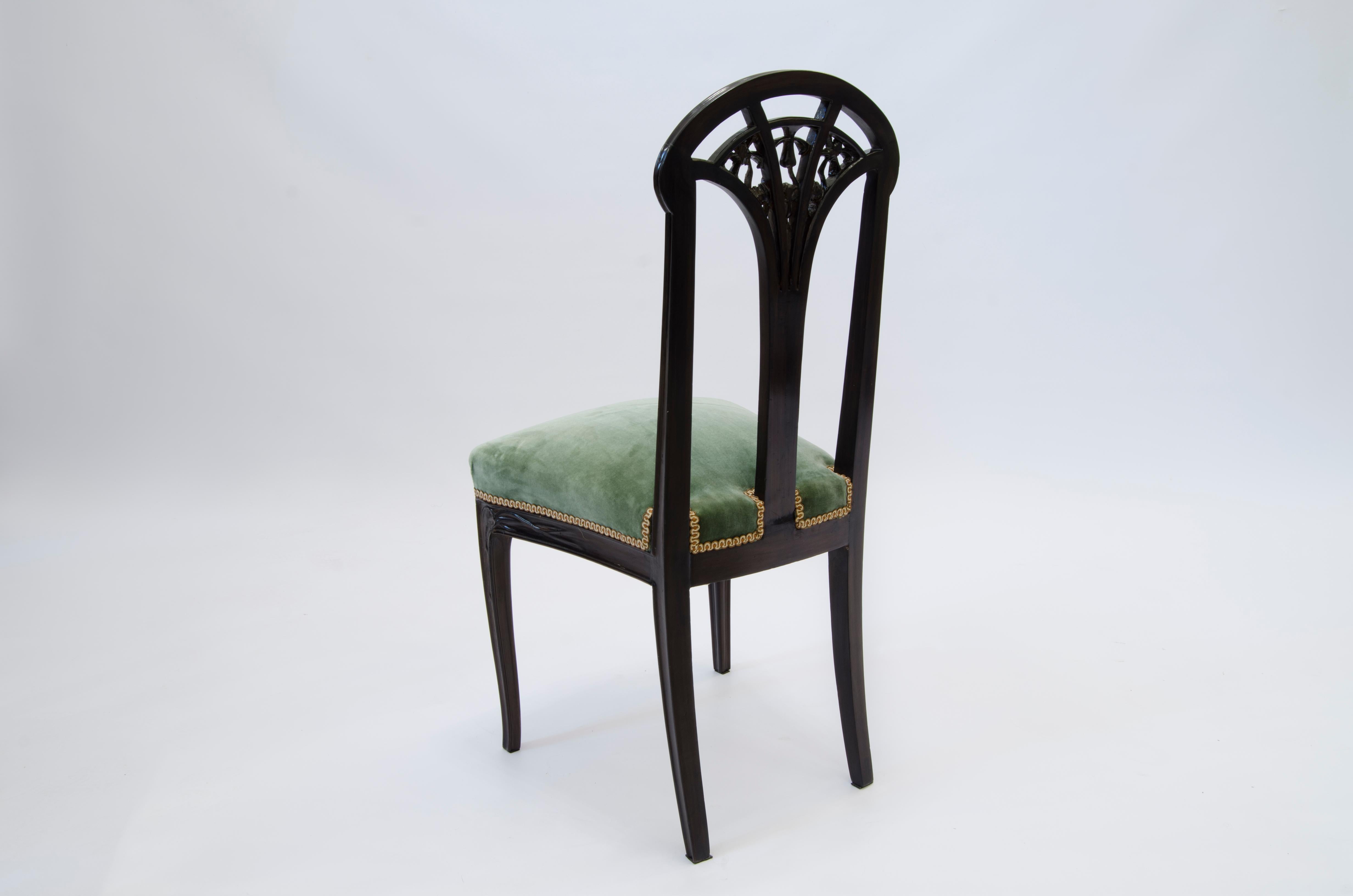 Art Nouveau Set model “AUX CLEMATITES” by Louis Majorelle For Sale