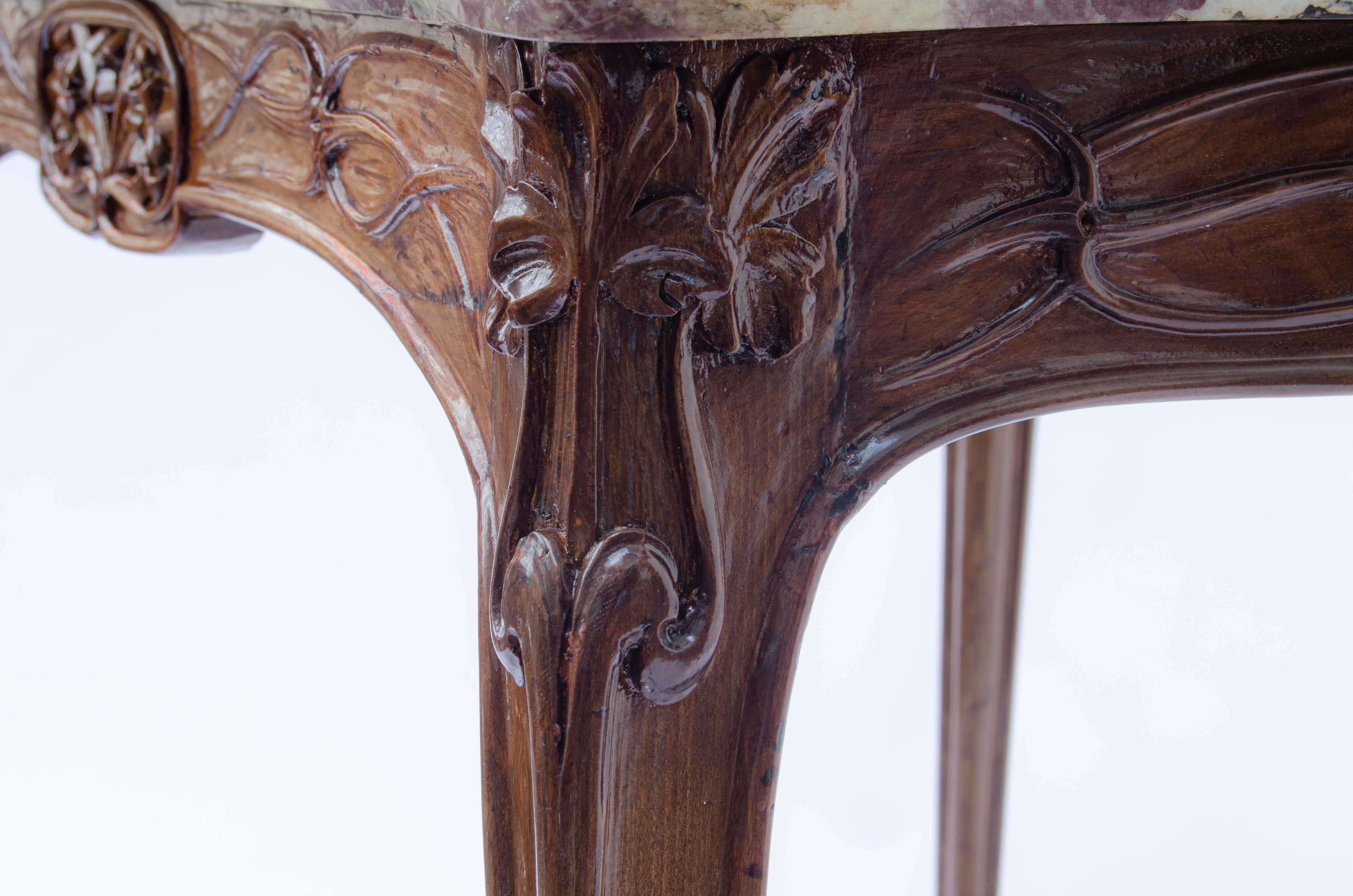 Set model “AUX CLEMATITES” by Louis Majorelle For Sale 4