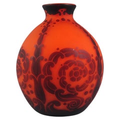 Vaso in pasta di vetro dei fratelli Muller di Lunéville
