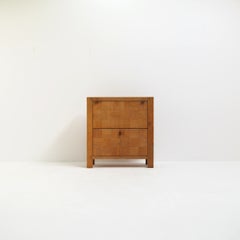 Frans Defour ‘Modena’ Oak Highboard, Belgian Brutalist Design, 1970s