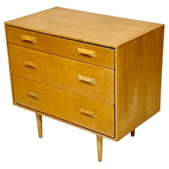 Vintage 1960s Stag 'Concord' Chest of Drawers, Designed by John & Sylvia Reid, Light Oak