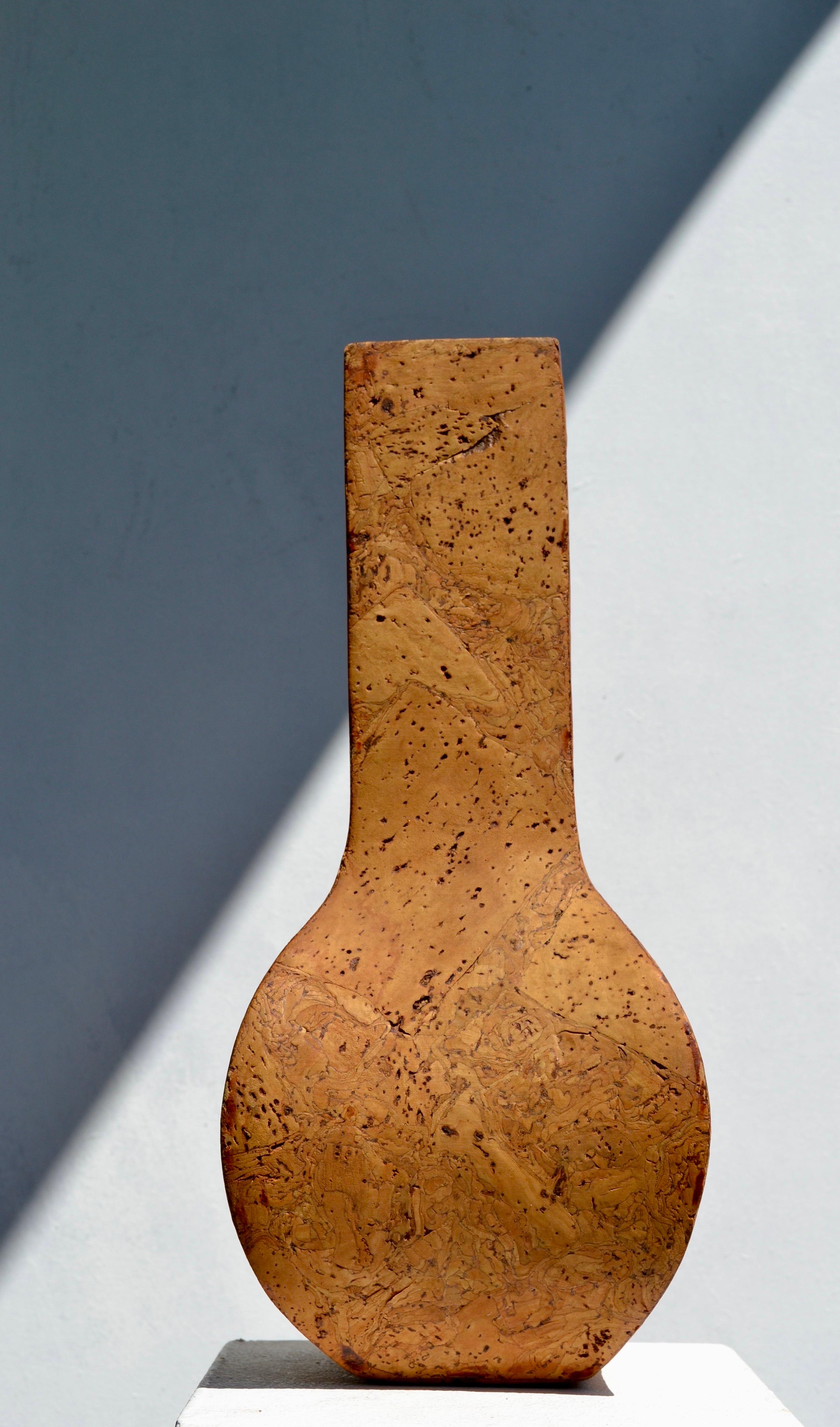 Mid-Century moderno Vaso in sughero massiccio, Francia, anni '70 in vendita