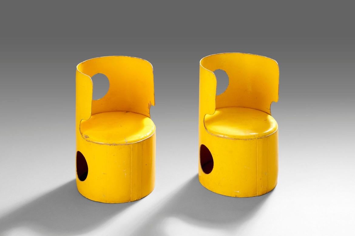 Pair of Sculptural Children’s Chairs by Jean-Louis Avril, France, 1970s For Sale 2