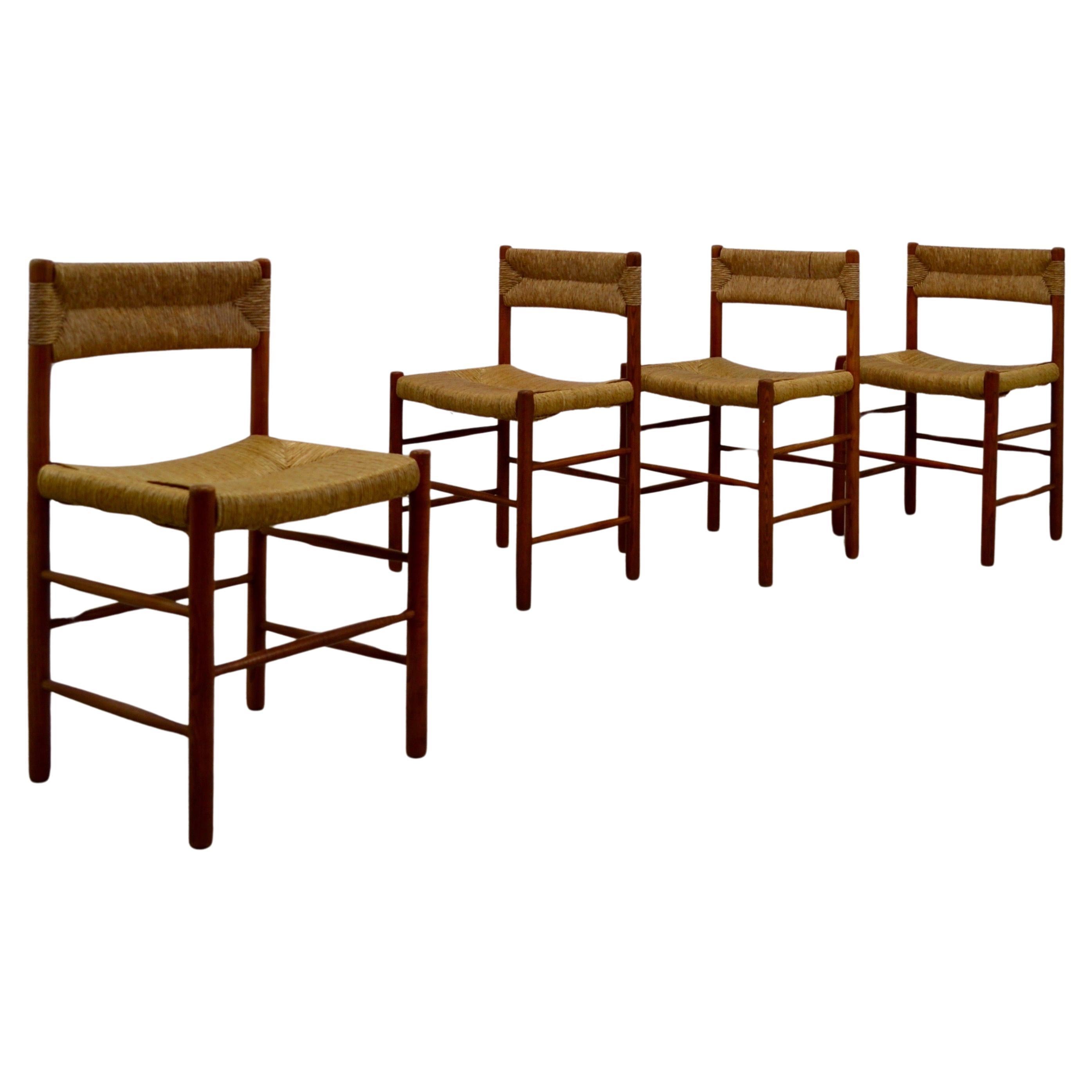 4 Robert Sentou Dordogne Chairs for Charlotte Perriand - 1950