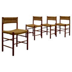 4 Robert Sentou Dordogne Chairs for Charlotte Perriand - 1950