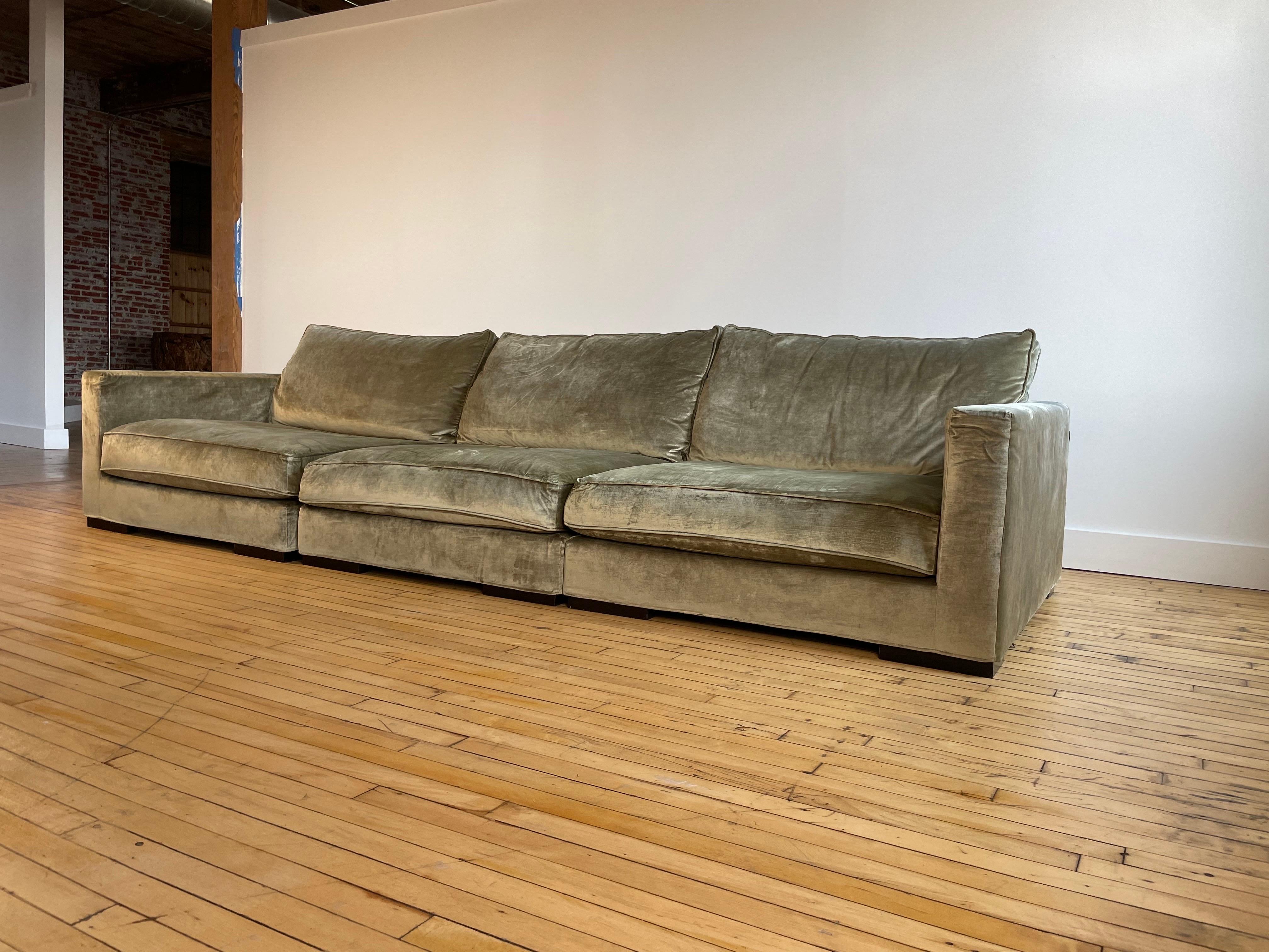 French Roche Bobois Long Island Sofa  For Sale