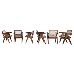 Set of 6: Pierre Jeanneret Office Chairs Ahmedabad