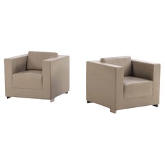 Pair of Art Deco Leather Club Chairs