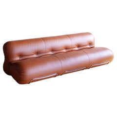 Tacchini "Orsola" Sofa in Cognac Leather
