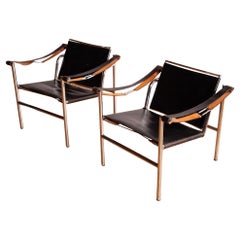 Paar Basculant-Stühle von Le Corbusier für Thonet