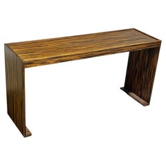 Christian Liaigre Style Console Table in Macassar Ebony