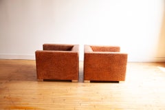 Pair of Minotti “Suitcase Line” Club Chairs in Crocodile Leather