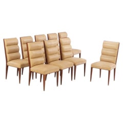 Set of 8 - Art Deco Ruhlmann Style Dining Chairs