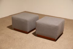 Pair of Modern Hollywood Ottomans by Ralph Lauren Home