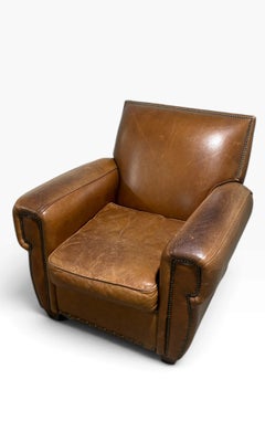 Vintage Ralph Lauren Leather Lounge Chair, 1990s