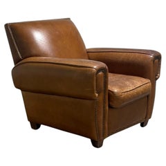 Vintage Ralph Lauren Leather Lounge Chair, 1990s