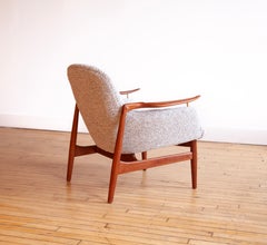 Vintage Finn Juhl NV-53 lounge chair for Niels Vodder, Denmark.