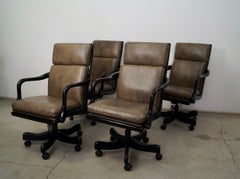 4er-Set Leder-Chefsessel von Hancock & Moore