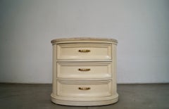 1990's Hollywood Regency Italian Inspired 3-Drawer Nightstand by Century