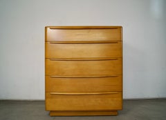 1940's Art Deco Mid-Century Highboy Dresser By Heywood Wakefield