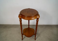 1960's Hollywood Regency Faux Bamboo High Table Stand