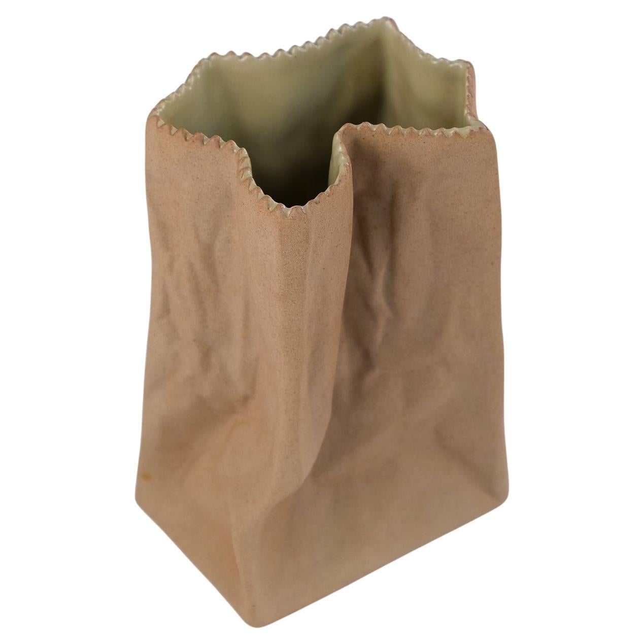 Vaso di metà secolo Tapio Wirkkala "Paper Bag" per Rosenthal, Germania, anni
70 ca.