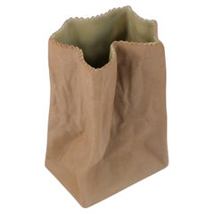 Jarrón de mediados de siglo Tapio Wirkkala "Bolsa de papel" Para Rosenthal, Alemania c.1970s