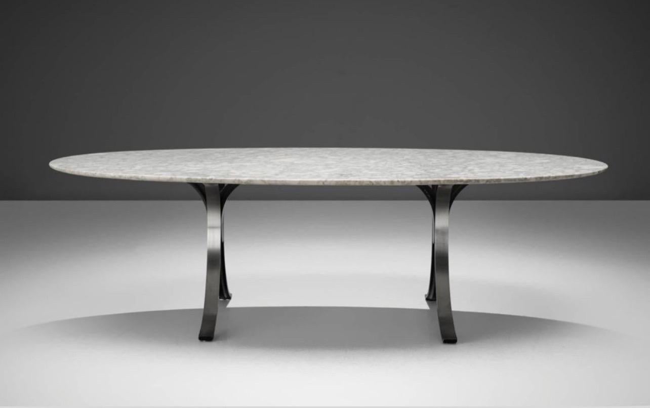 Osvaldo Borsani table T102 original Marble 230 cm , italy 1960s In Good Condition For Sale In DÉNIA, ES