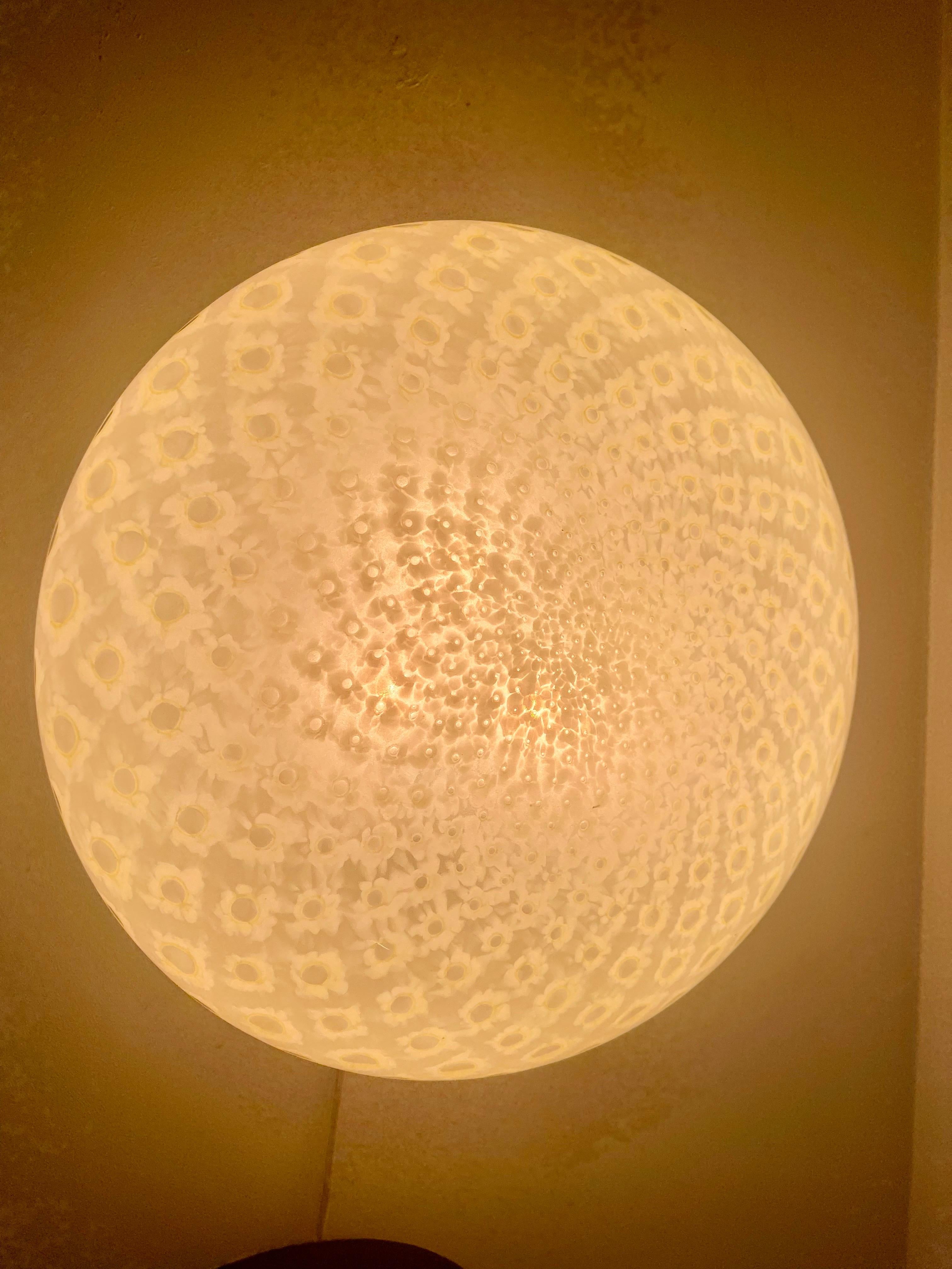 Barovier Toso Aplique Millefiori cristal de Murano grande XXL 52 cm, Italia 1980 en venta