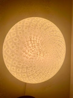 Barovier&Toso affleurant Millefiori verre Murano grand XXL 52 cm, Italie 1980