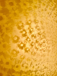 Barovier&Toso affleurant Millefiori verre Murano grand XXL 52 cm, Italie 1980