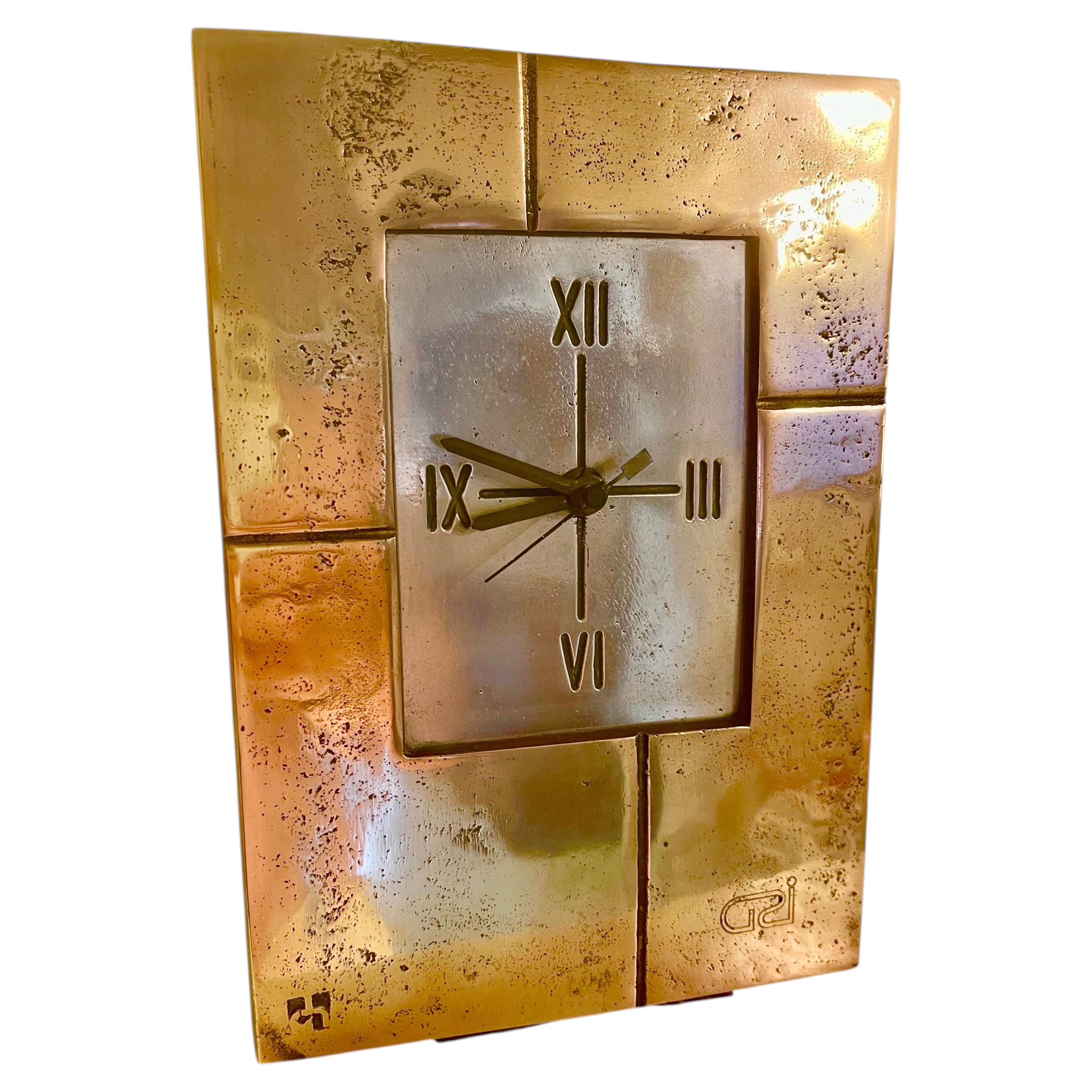 David Marshall table clock large model, spain 1960