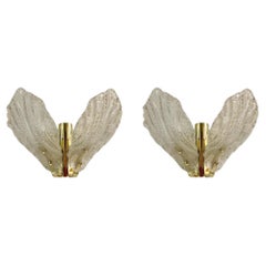 Vintage Carl Fagerlund by Orrefors Pair of Sconce, 1980s