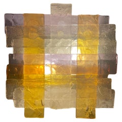 Albano Poli by Poliarte wall lighting glass murano , Italy 1970